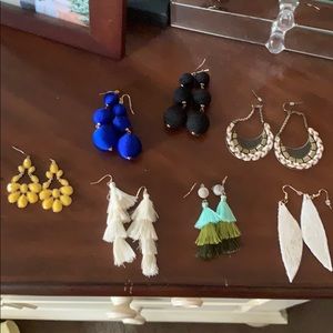 Tassel statement earrings